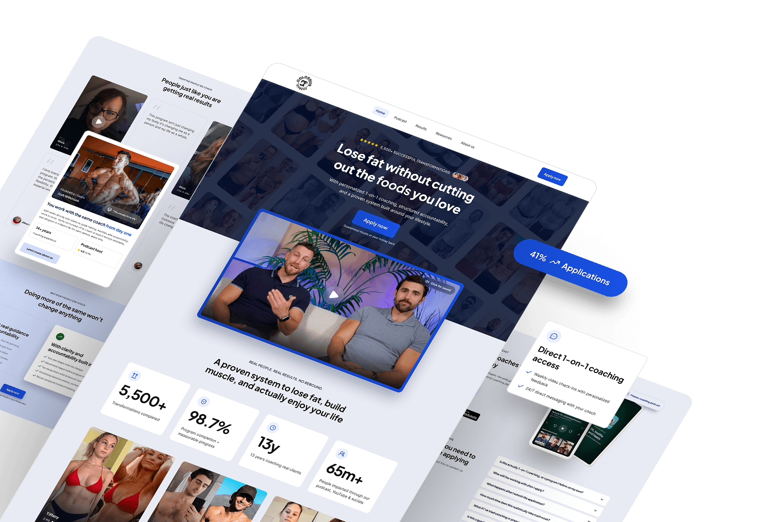 Colossus Fitness Website Display