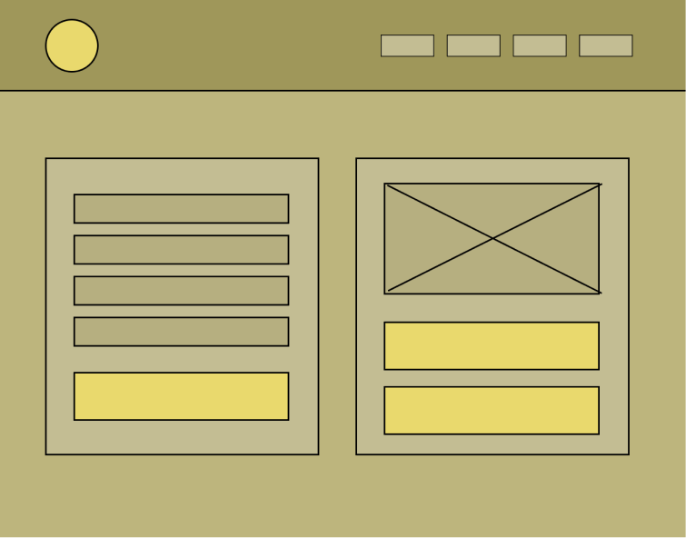 UX design wireframe illustration