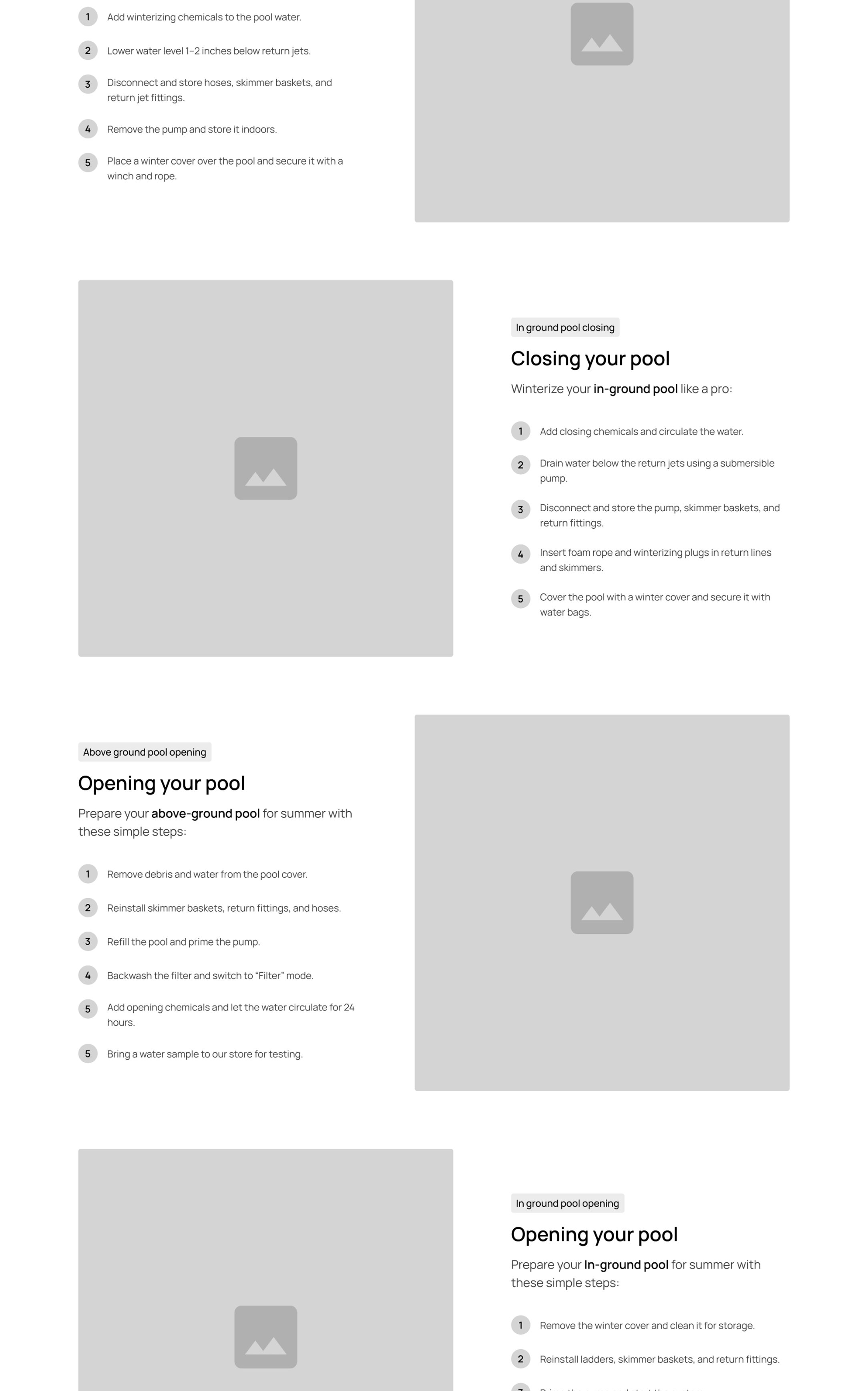 Low fidelity mock up of landing page